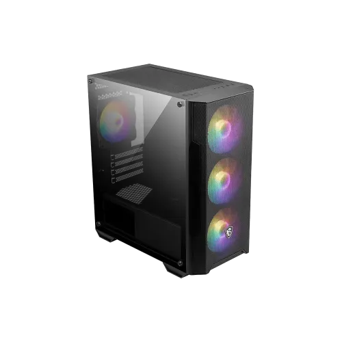 MSI MAG Forge M100A Mini-Tower RGB PC Case - 4x120mm RGB Fans
