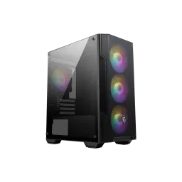 MSI MAG Forge M100A Mini-Tower RGB PC Case - 4x120mm RGB Fans