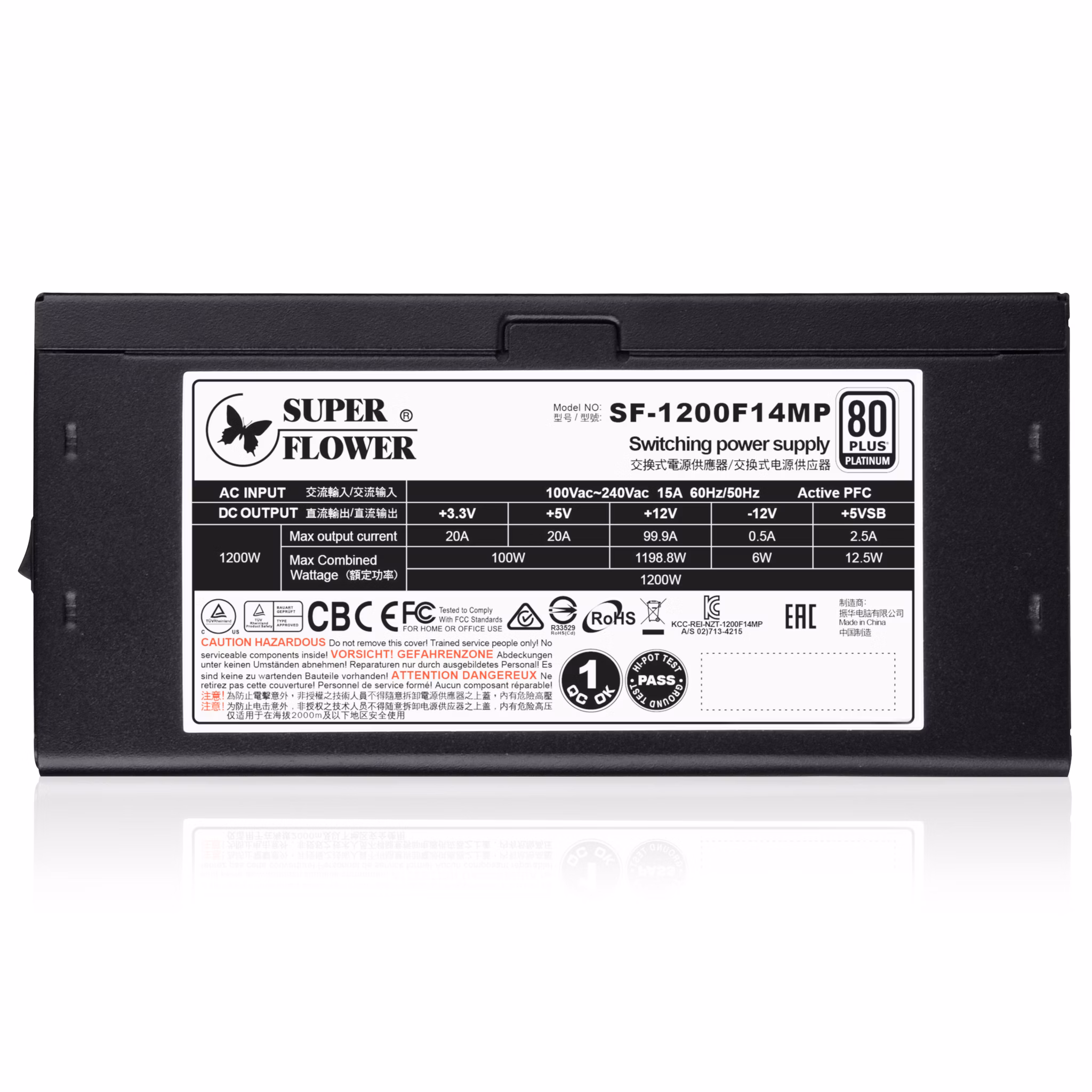 Super Flower Leadex Platinum SE 1200W 80+ Platinum Full Modular Power Supply